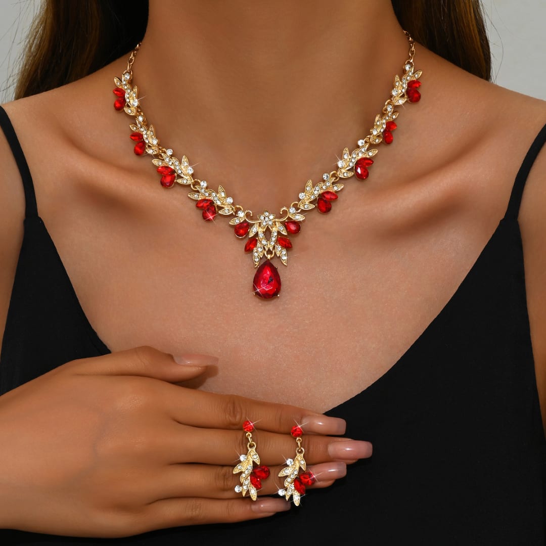 Women's Crystal Necklace and Earring Set | Southwell_5