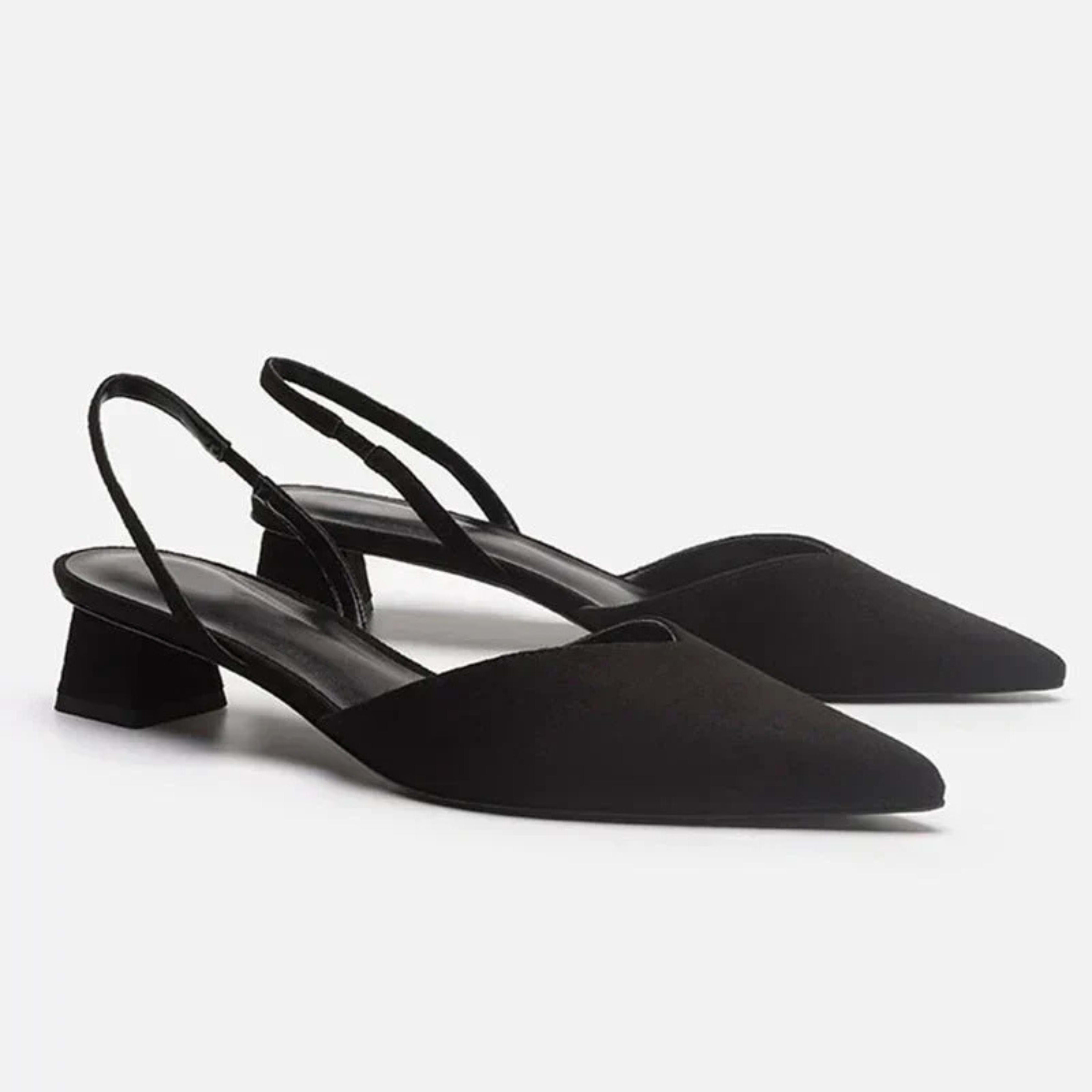 Women's Pointed Toe Slingback Heels | Nesta_2