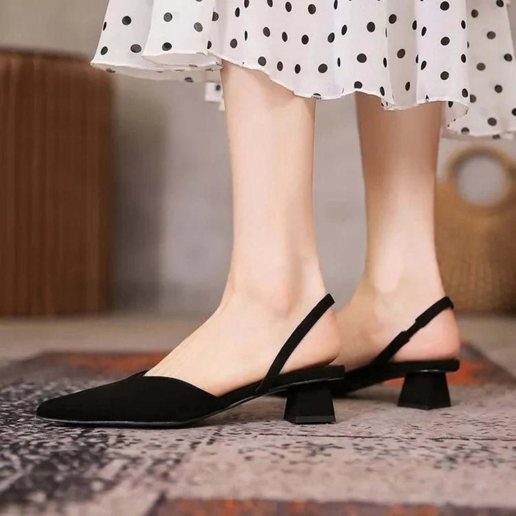 Women's Pointed Toe Slingback Heels | Nesta_6