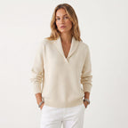 Women's Shawl Collar Knit Sweater | Violetta_4
