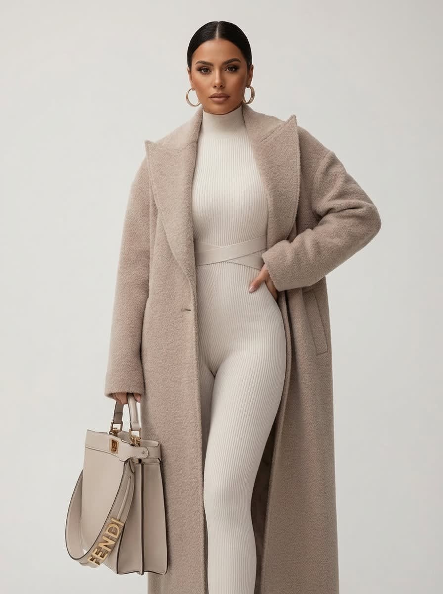 Women's Oversized Longline Coat | Verity_2