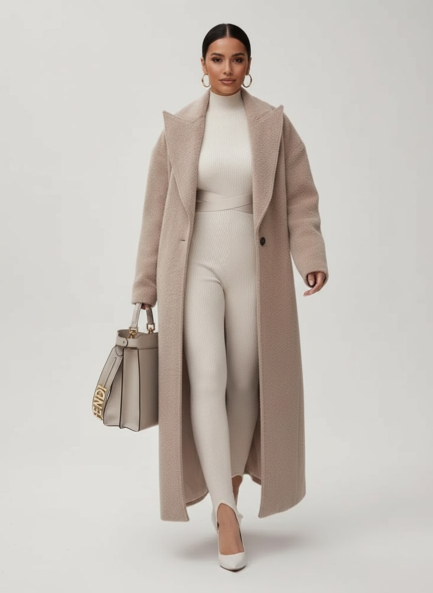 Women's Oversized Longline Coat | Verity_3