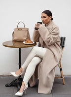 Women's Oversized Longline Coat | Verity_5