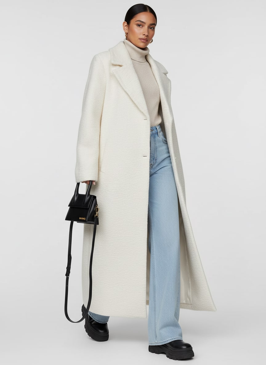 Women's Oversized Longline Coat | Verity_6