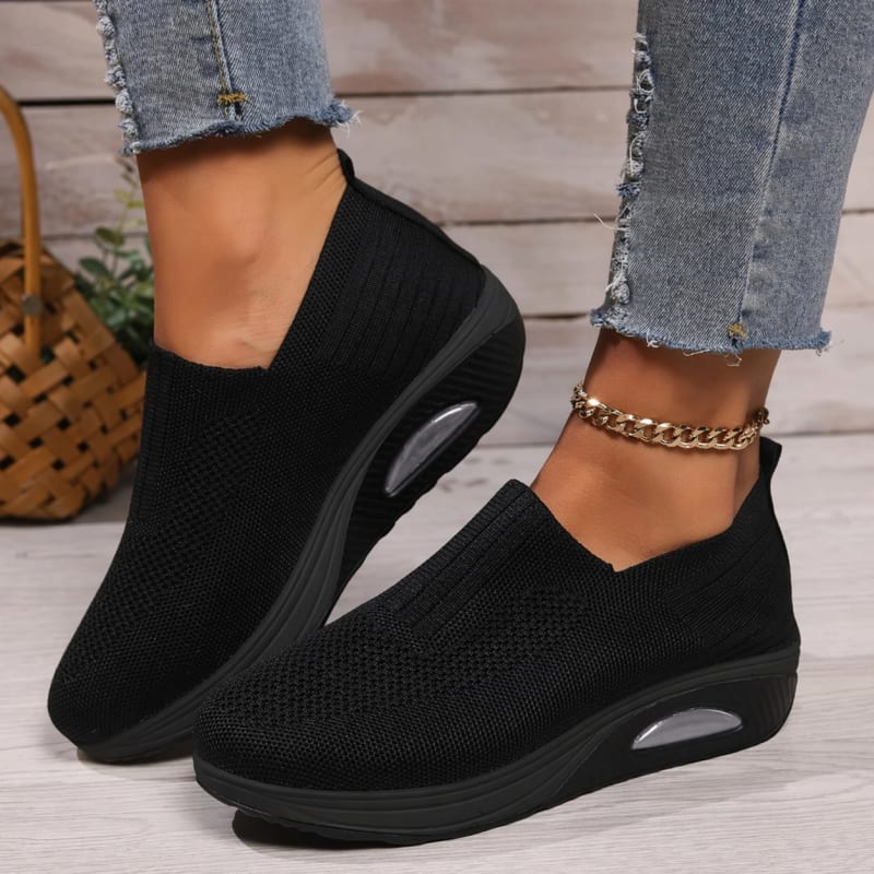 Women's Knit Slip On Sneakers | Augusta_1