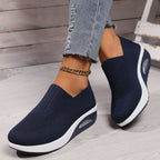 Women's Knit Slip On Sneakers | Augusta_3