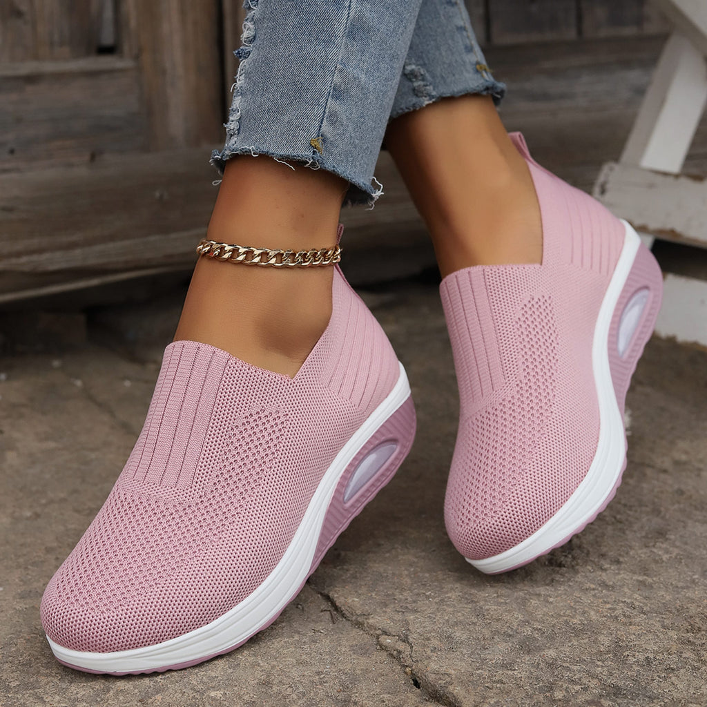 Women's Knit Slip On Sneakers | Augusta_7