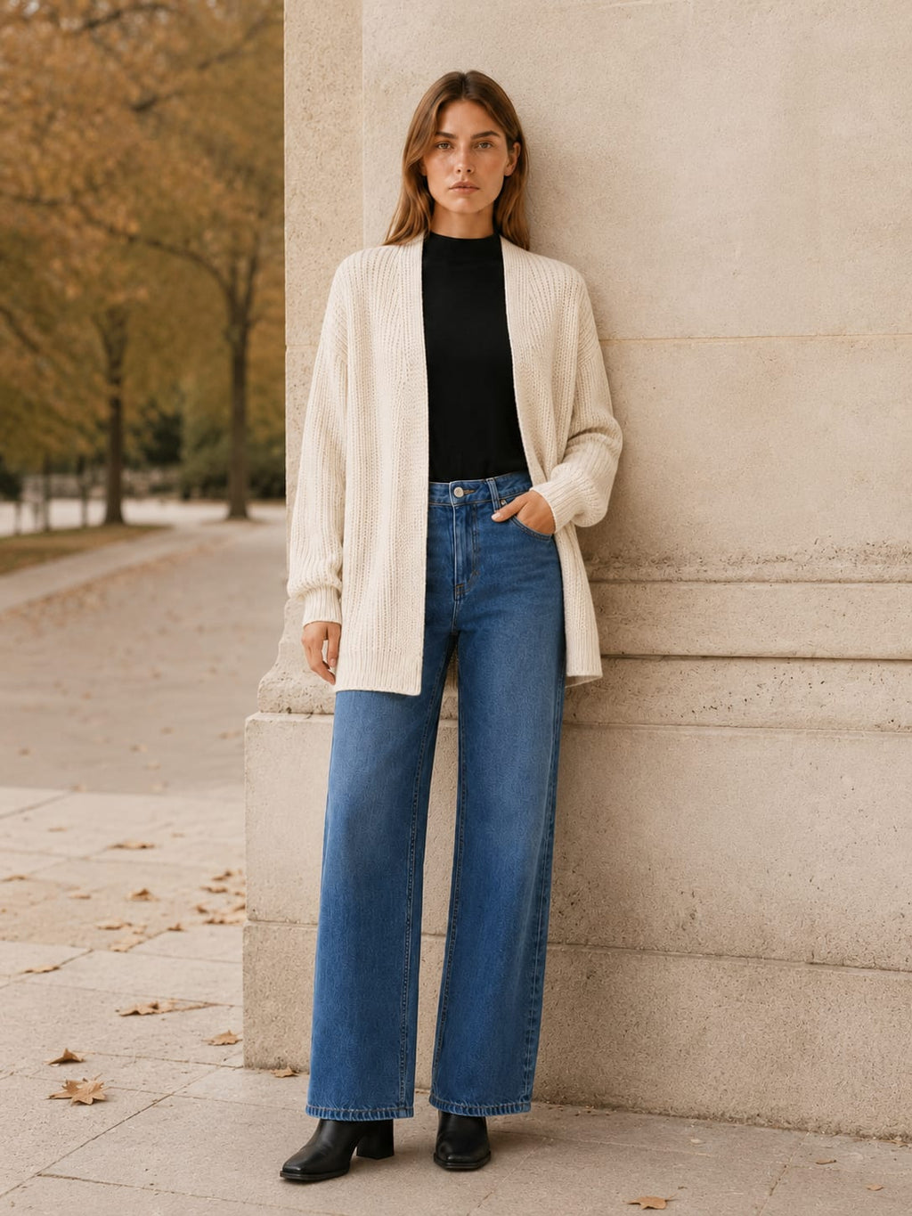 Women's Balloon Sleeve Longline Cardigan | Harriet_5