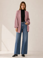 Women's Balloon Sleeve Longline Cardigan | Harriet_6
