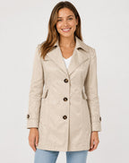 Women's Single Breasted Short Trench Coat | Thurloe_3