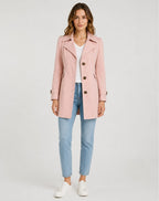 Women's Single Breasted Short Trench Coat | Thurloe_4