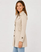 Women's Single Breasted Short Trench Coat | Thurloe_8