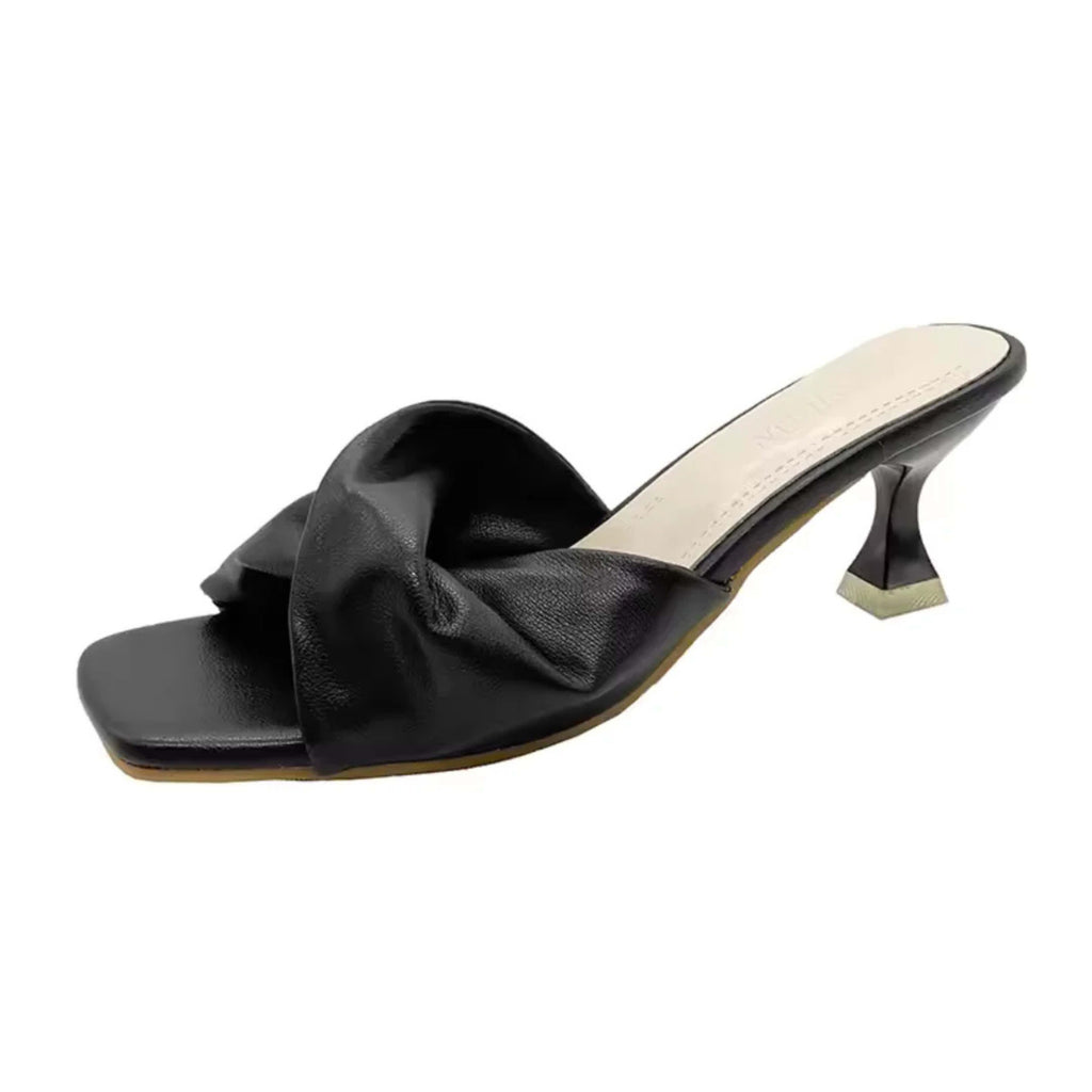 Women's Square Toe Twist Slide Sandals | Jocelyn_2