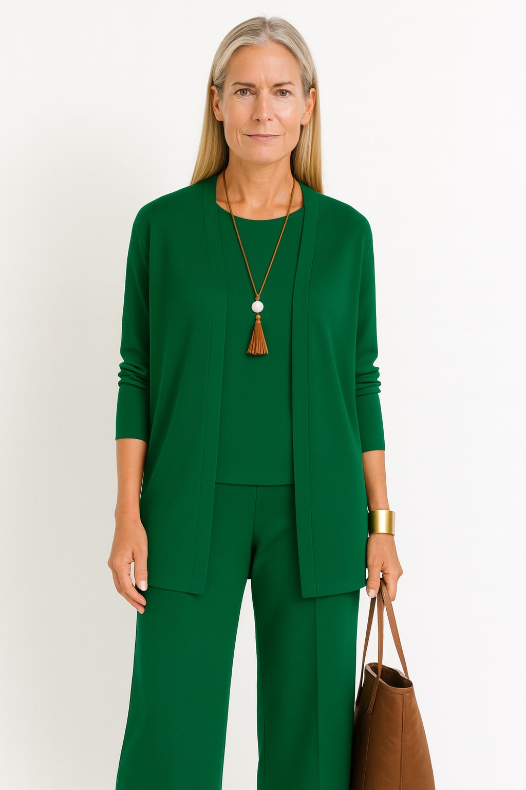 Women's Wide Leg 3 Piece Pant Set | Compton_11