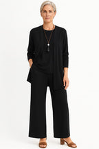 Women's Wide Leg 3 Piece Pant Set | Compton_2