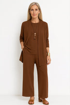 Women's Wide Leg 3 Piece Pant Set | Compton_6