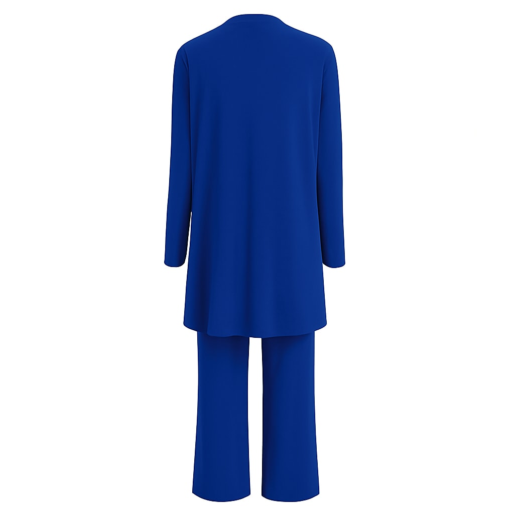 Women's Wide Leg 3 Piece Pant Set | Compton_8