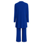 Women's Wide Leg 3 Piece Pant Set | Compton_8