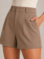 Women's High Waisted Tailored Shorts | Clarendon_17