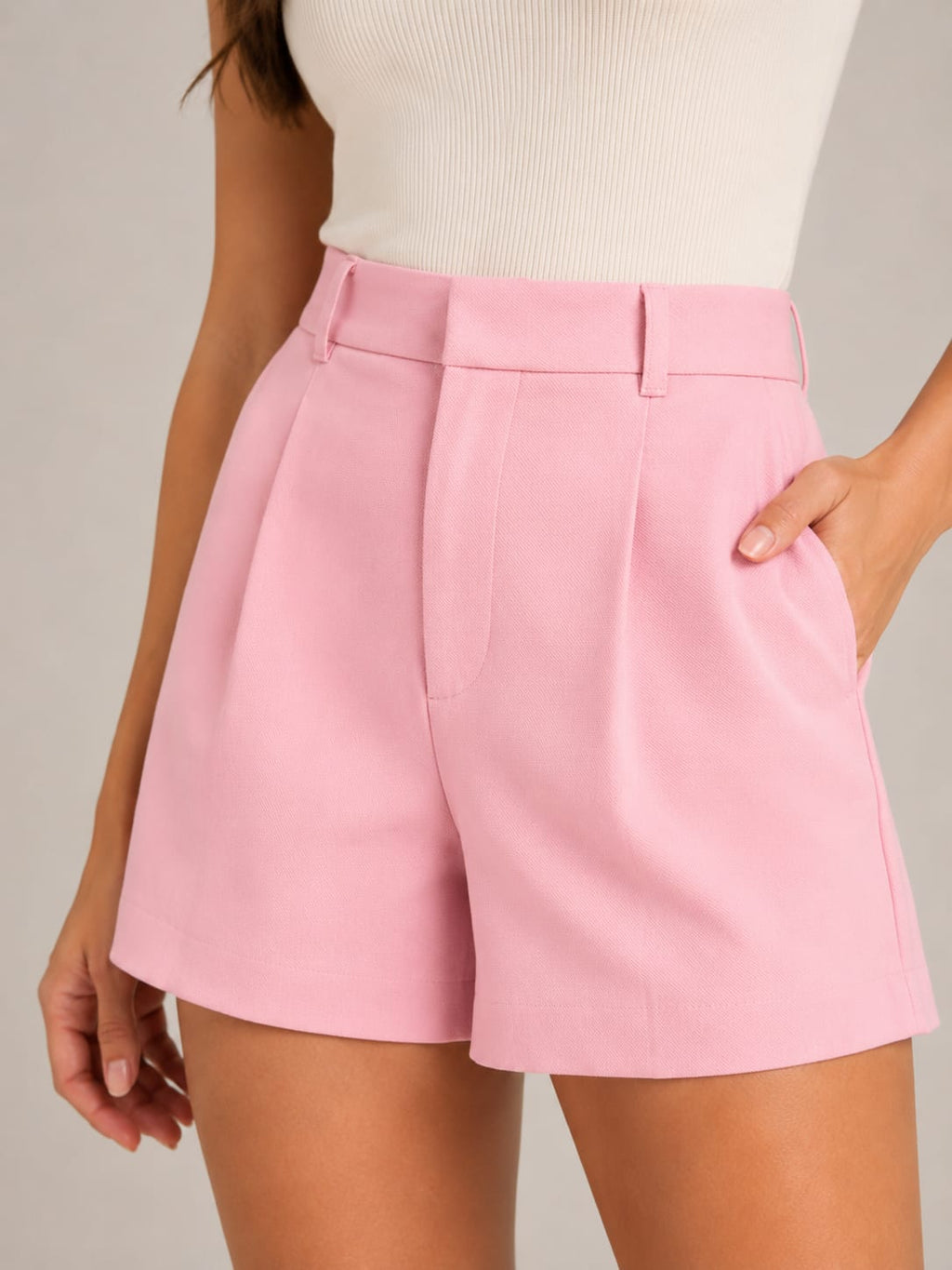 Women's High Waisted Tailored Shorts | Clarendon_21