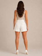 Women's High Waisted Tailored Shorts | Clarendon_7