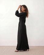 Women's V-Neck Wrap Maxi Dress | Rhiannon_10