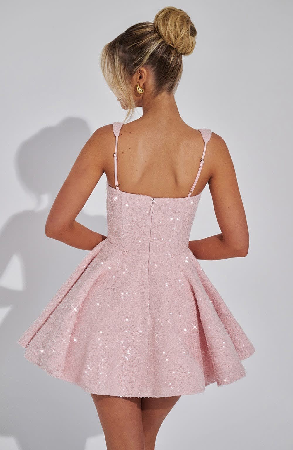 Women's Sequin Bow Back Mini Dress | Linfield_6