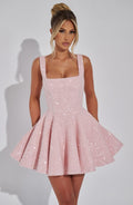 Women's Sequin Bow Back Mini Dress | Linfield_7