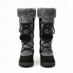 Women's Lace Up Faux Fur Winter Boots | Oriana_6