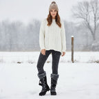 Women's Lace Up Faux Fur Winter Boots | Oriana_7