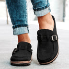 Women's Arch Support Suede Clogs | Wynne_10