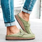 Women's Arch Support Suede Clogs | Wynne_5
