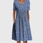 Women's Floral Print Midi Dress | Evangeline_3