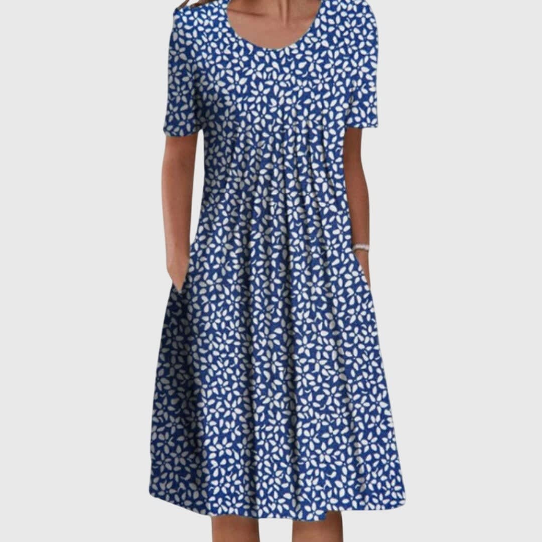 Women's Floral Print Midi Dress | Evangeline_3