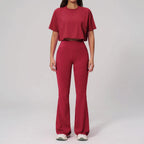 Women's Seamless Flare Leg Workout Set | Shalford_3