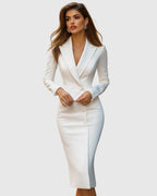 Women's Tailored Blazer Midi Dress | Stourton_2