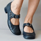 Women's Low Heel Cutout Mary Jane Shoes | Ivy_1