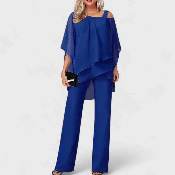 Women's Chiffon Overlay Pant Set | Cottesmore_2
