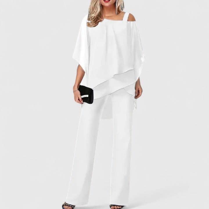 Women's Chiffon Overlay Pant Set | Cottesmore_3