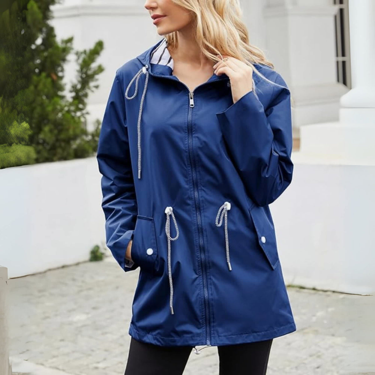 Women's Waterproof Hooded Rain Jacket | Calbourne_7