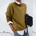 Women's Oversized Mock Neck Sweater | Nerine_1