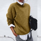 Women's Oversized Mock Neck Sweater | Nerine_1