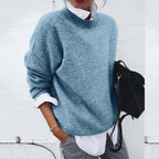 Women's Oversized Mock Neck Sweater | Nerine_2