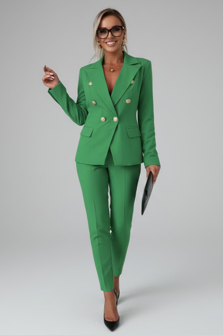 Women's Peak Lapel Tailored Suit Set | Pemberley_13