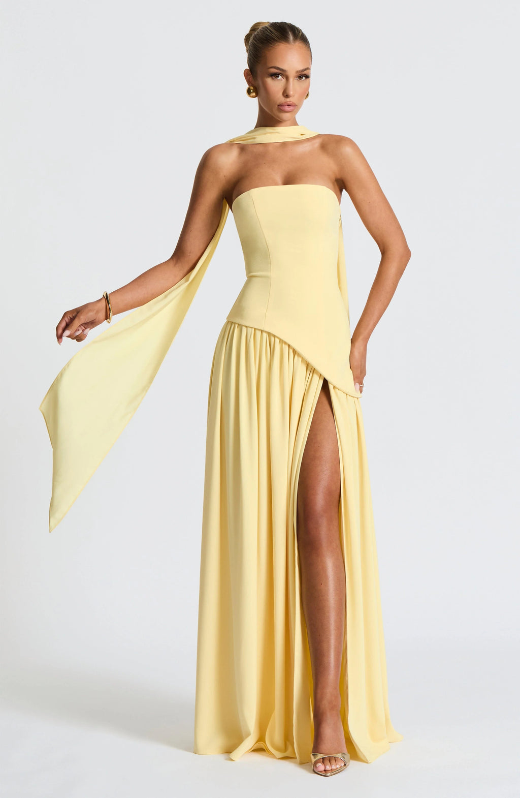 Women's Strapless Corset Maxi Dress | Hathersage_10