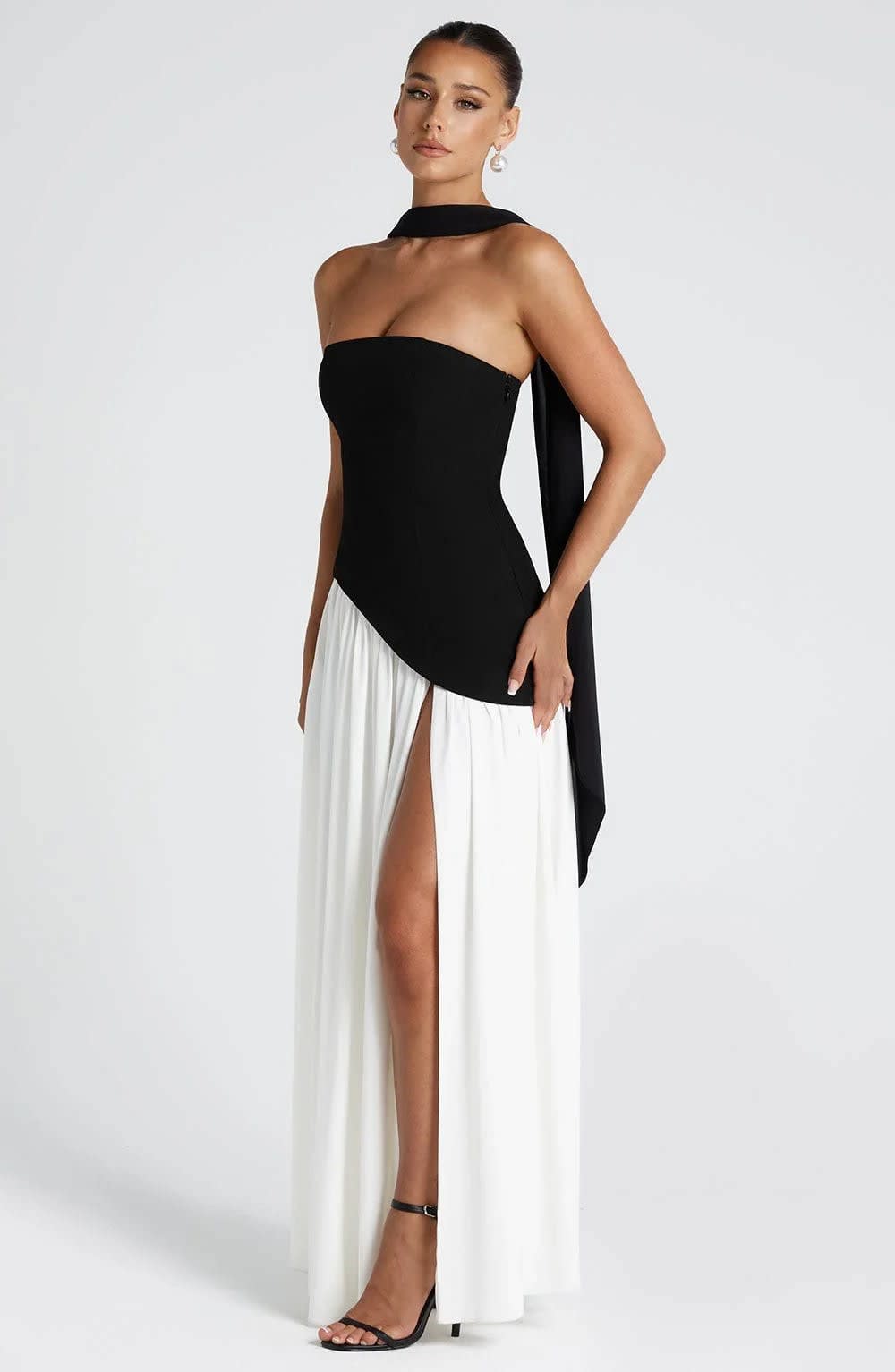 Women's Strapless Corset Maxi Dress | Hathersage_14