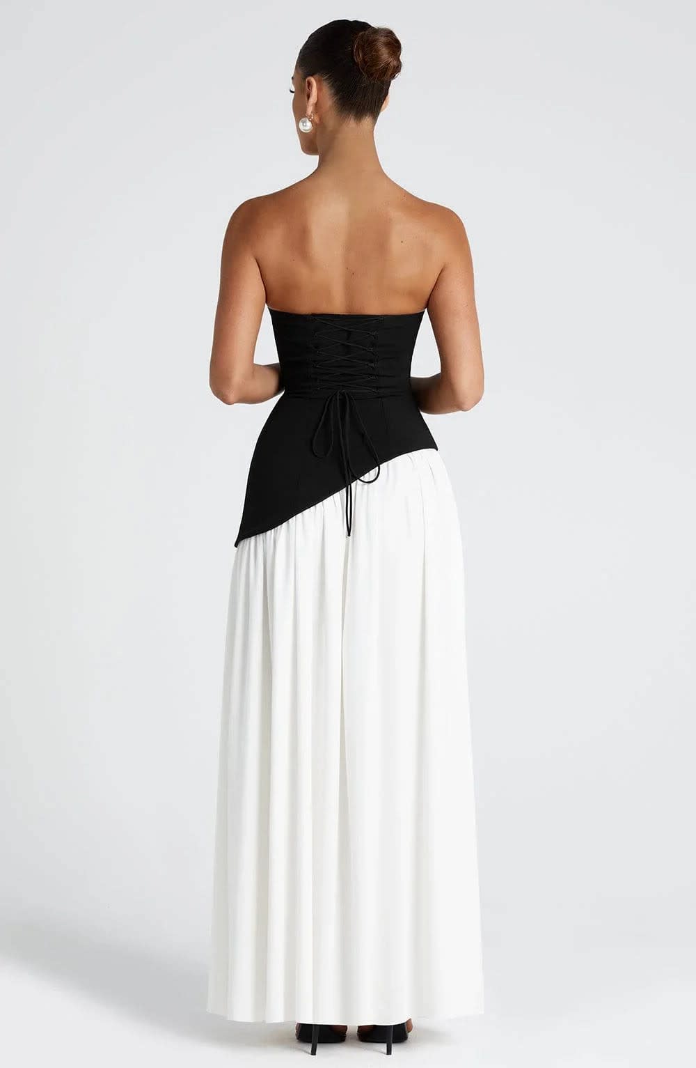 Women's Strapless Corset Maxi Dress | Hathersage_15