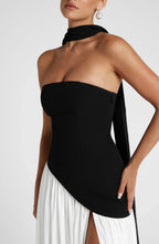 Women's Strapless Corset Maxi Dress | Hathersage_17