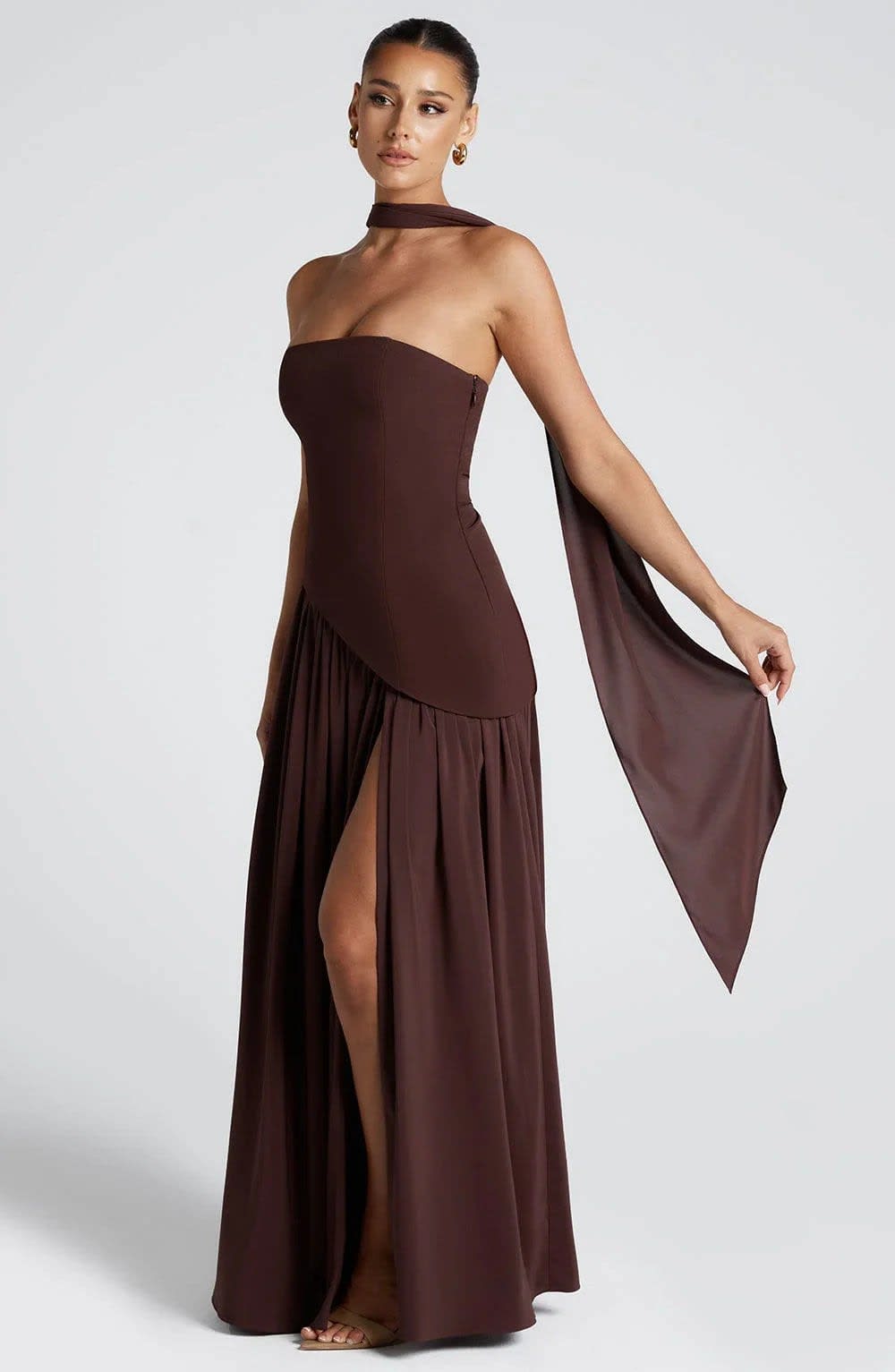 Women's Strapless Corset Maxi Dress | Hathersage_2