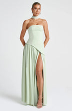 Women's Strapless Corset Maxi Dress | Hathersage_23